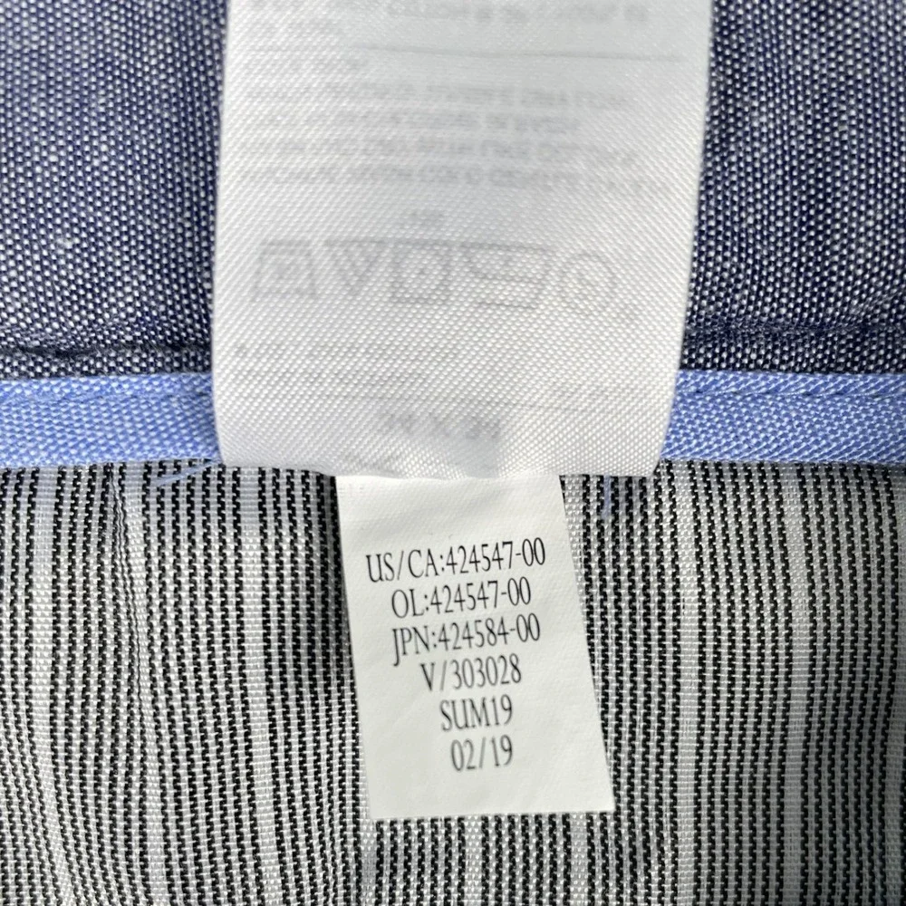 Banana Republic Aiden Fit Pants Mens 34x34 Slim Fit Blue Plaid Chinos Classic